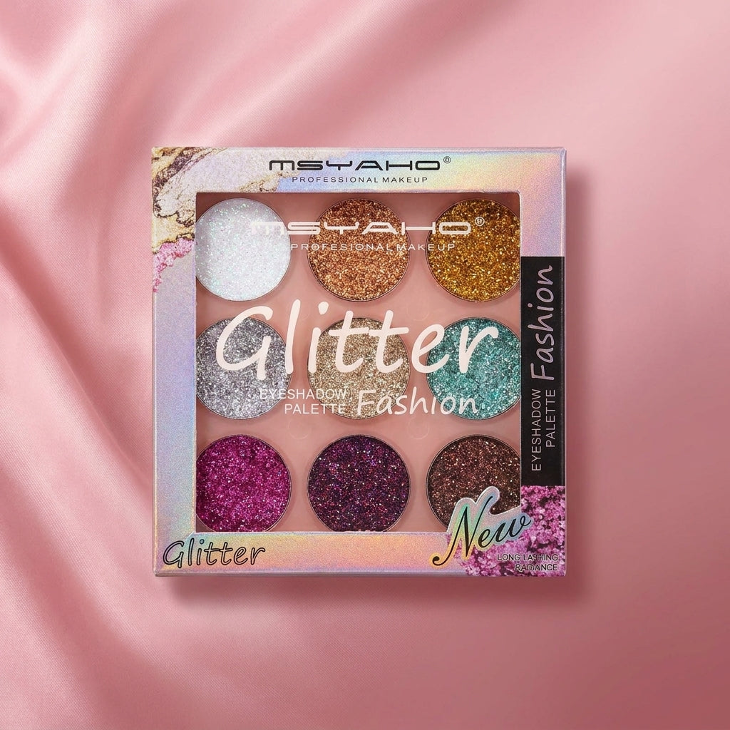9-Color Glitter Butter Eyeshadow Palette