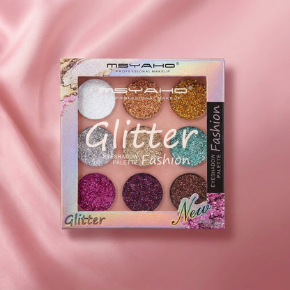 9-Color Glitter Butter Eyeshadow Palette