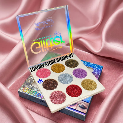 9-Color Glitter Butter Eyeshadow Palette