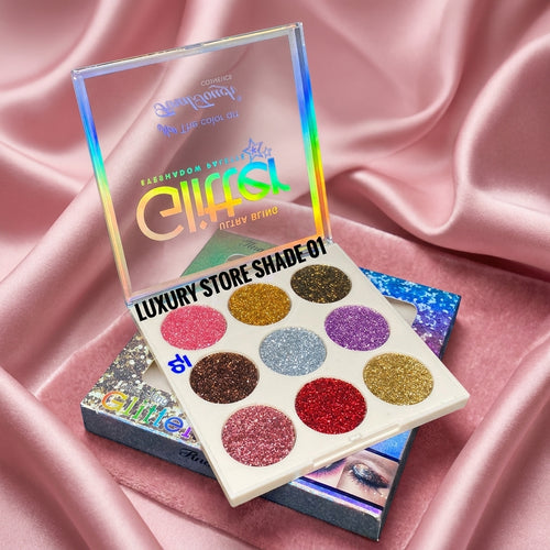 9-Color Glitter Butter Eyeshadow Palette