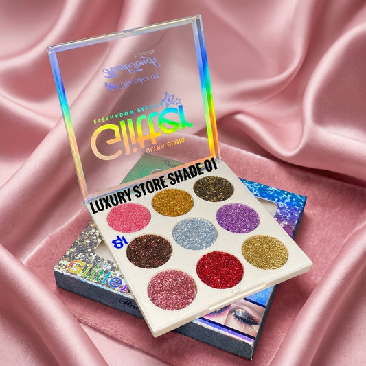 9-Color Glitter Butter Eyeshadow Palette