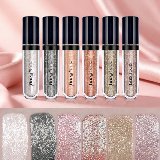 HENG FANG 6-Piece Liquid Glitter Eyeshadow Set