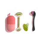3-in-1 Facial Care Combo Jade Roller, Ice Roller & Derma Roller (Pack of 3)